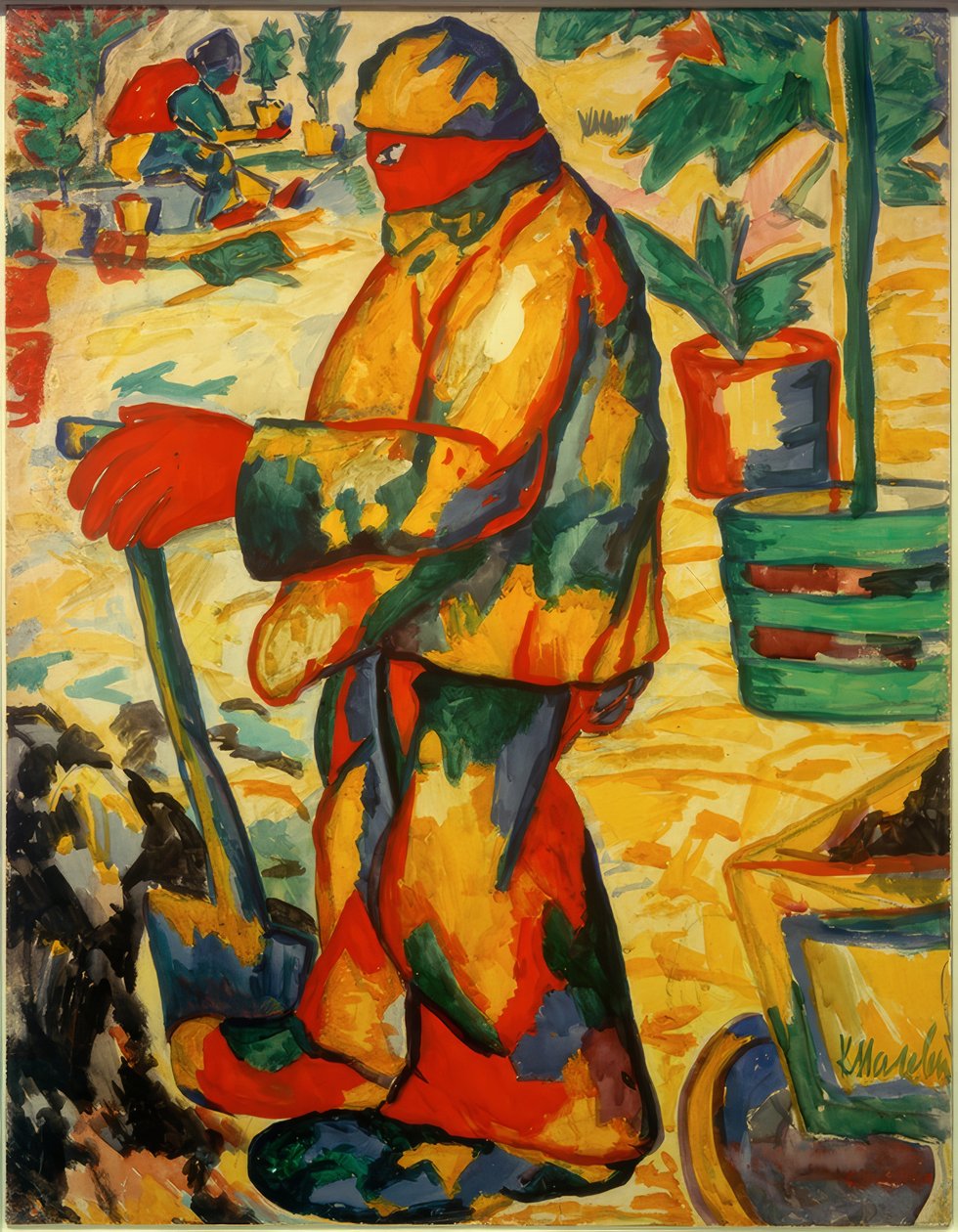 Jardinero de Kazimir Severinovich Malevich