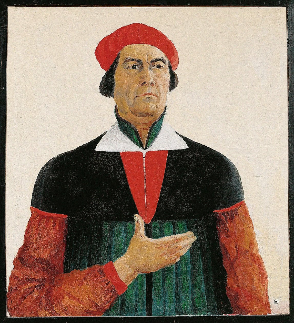 Retrato perfeccionado de Ivan Kljun, pintor, alumno de Malevich, miembro del grupo Supremus (pintura sobre lienzo) de Kazimir Severinovich Malevich