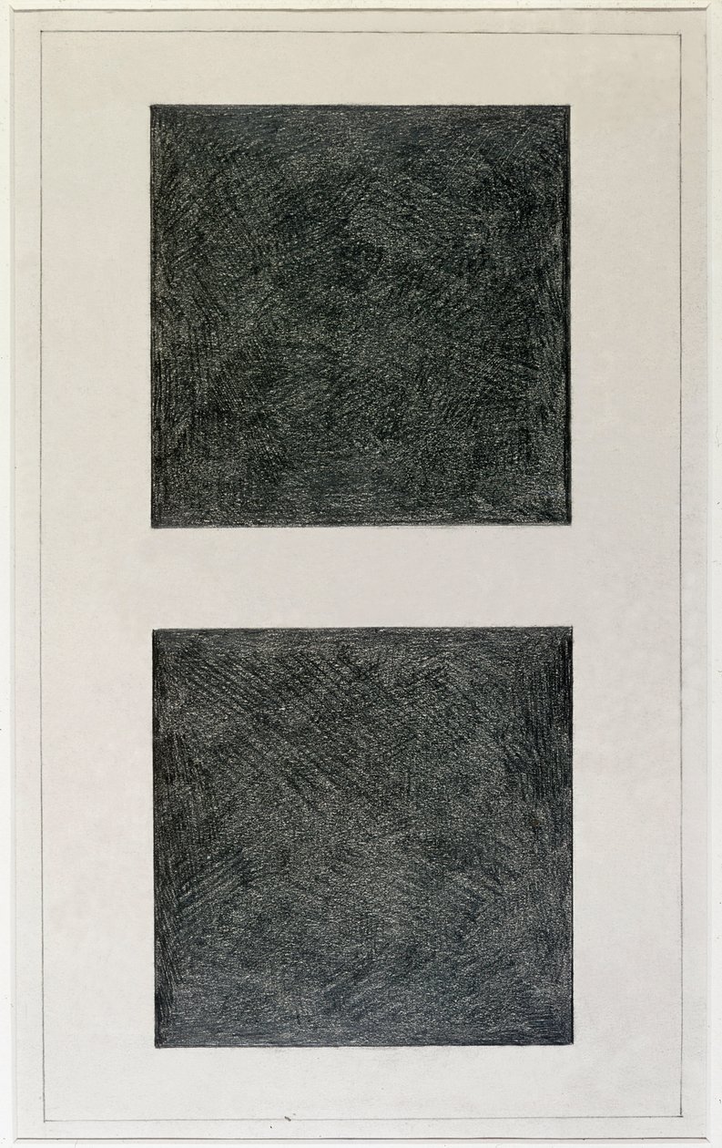 Elemento suprematista: dos cuadrados de Kazimir Severinovich Malevich
