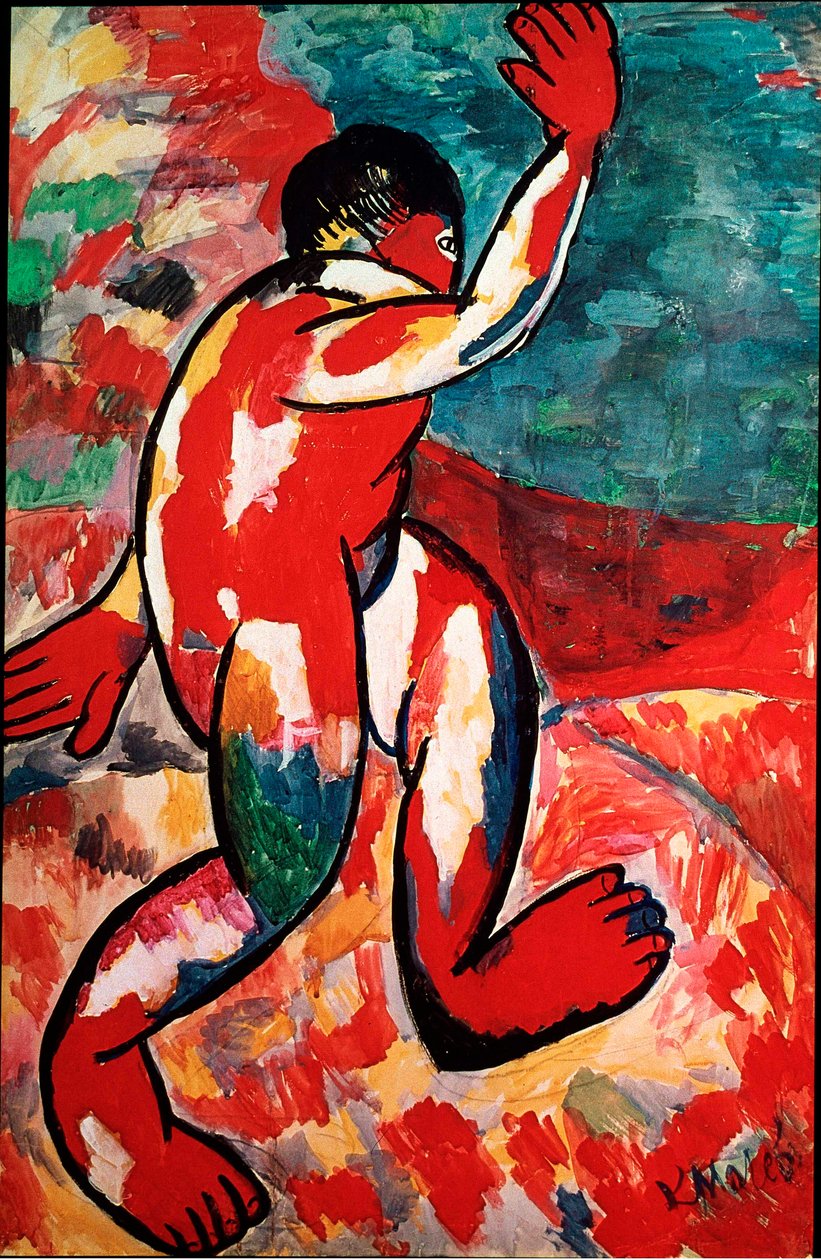 El bañista Pintura de Kasimir Malevic (Malevich, Malevitch) (1878-1935) 1910 Dim. 105x69 cm Ámsterdam, Museo Stedelijk de Kazimir Severinovich Malevich