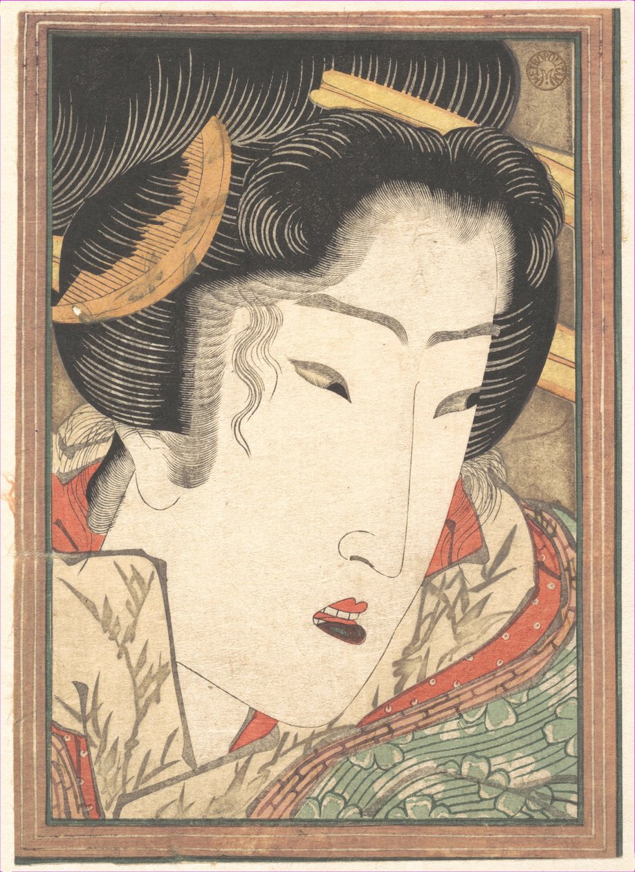 Una geisha rechazada de «Passions», refrescada por la nieve primaveral de Keisai Eisen