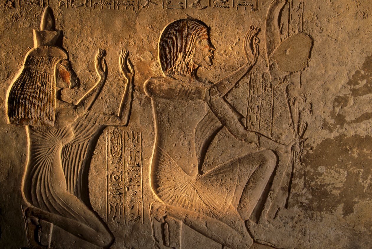 Egipto; Amarna; mm6741; Arqueología; artefacto; dinastía XVIII; Akenatón; Amenhotep IV,..., 2001 (foto) de Kenneth Garrett