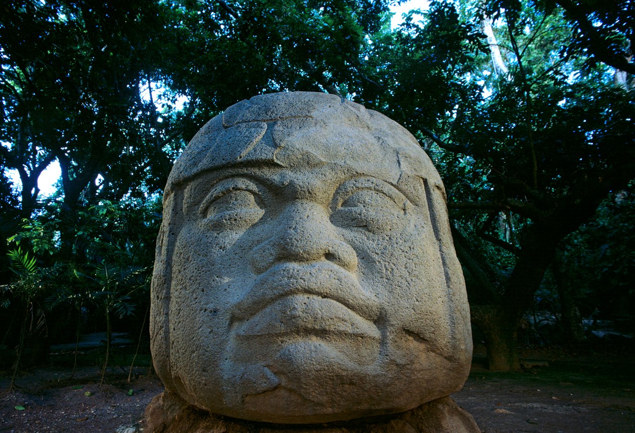 Olmeca; México; Culturas antiguas; Américas; Arqueología; artefacto; La Venta; Cabeza olmeca de Kenneth Garrett