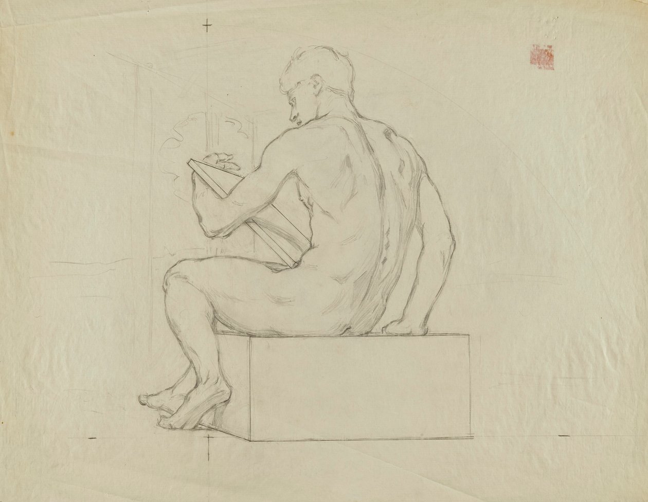 (Rotonda del Capitolio del Estado de Iowa) (Fabricantes, estudio para panel) de Kenyon Cox