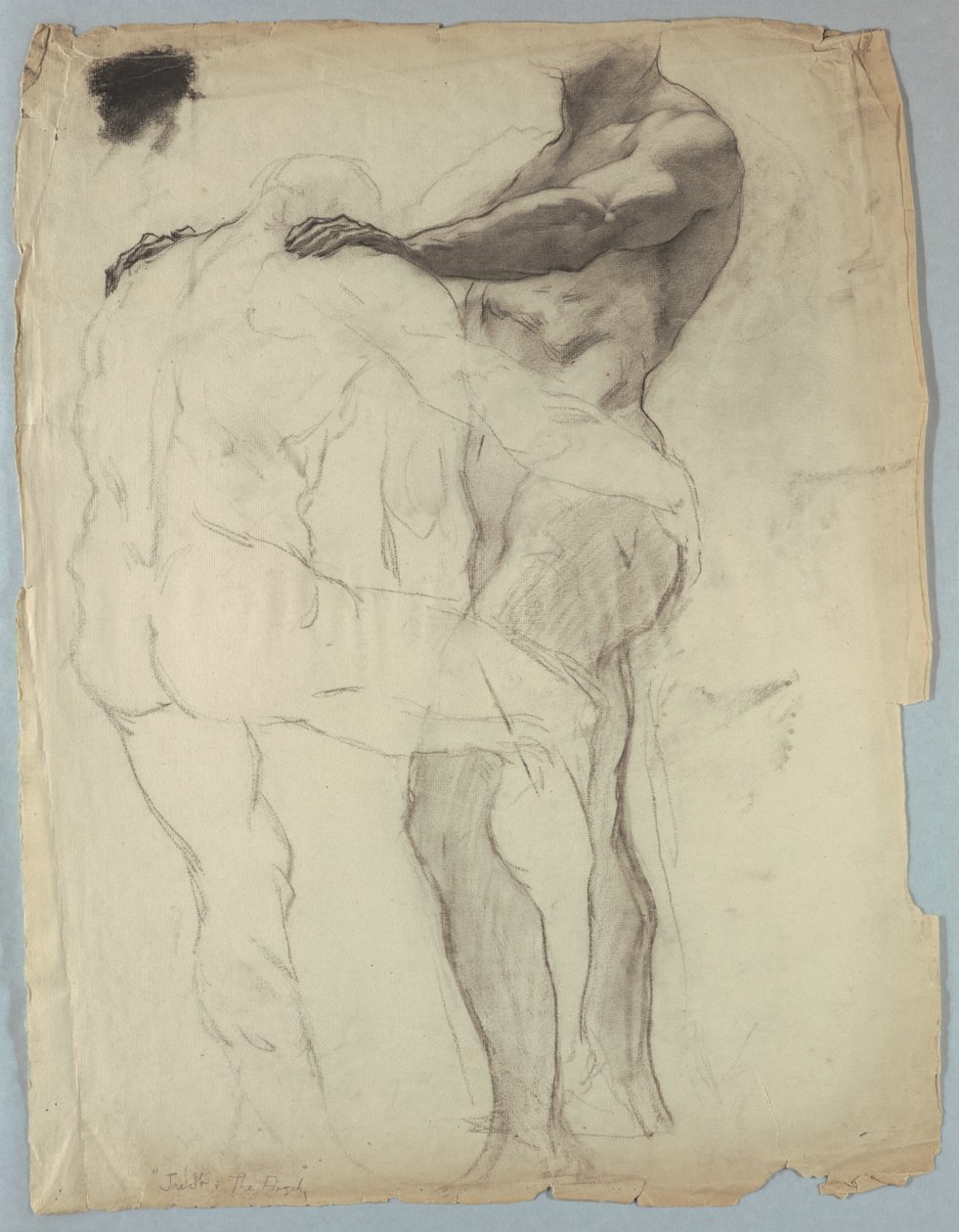 Estudio de Figura para "Jacob Luchando con el Ángel" de Kenyon Cox