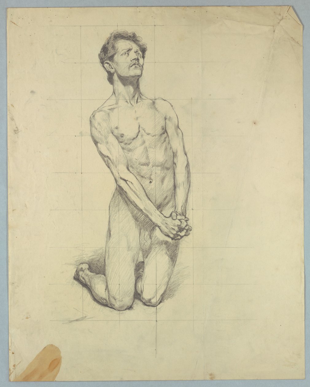 Estudio de figura para "La tentación de San Antonio" de Kenyon Cox