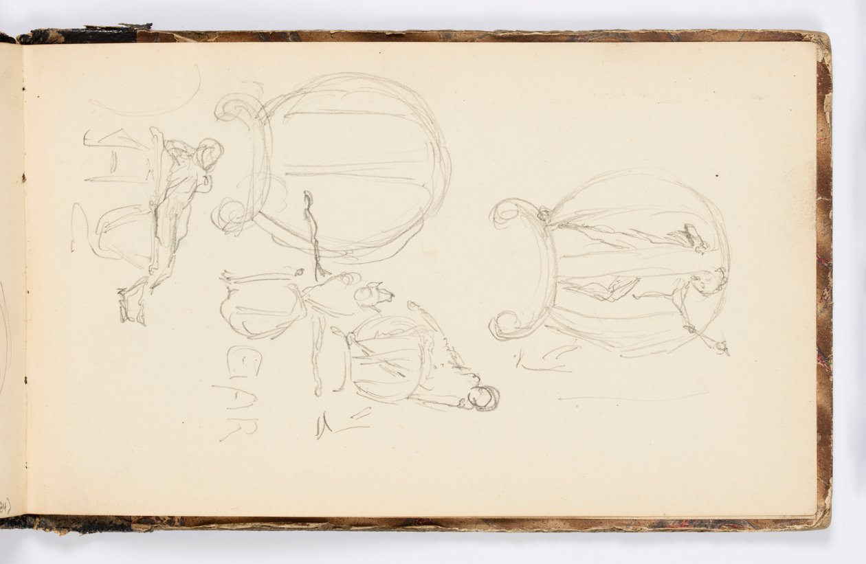 Página de cuaderno de bocetos de Kenyon Cox