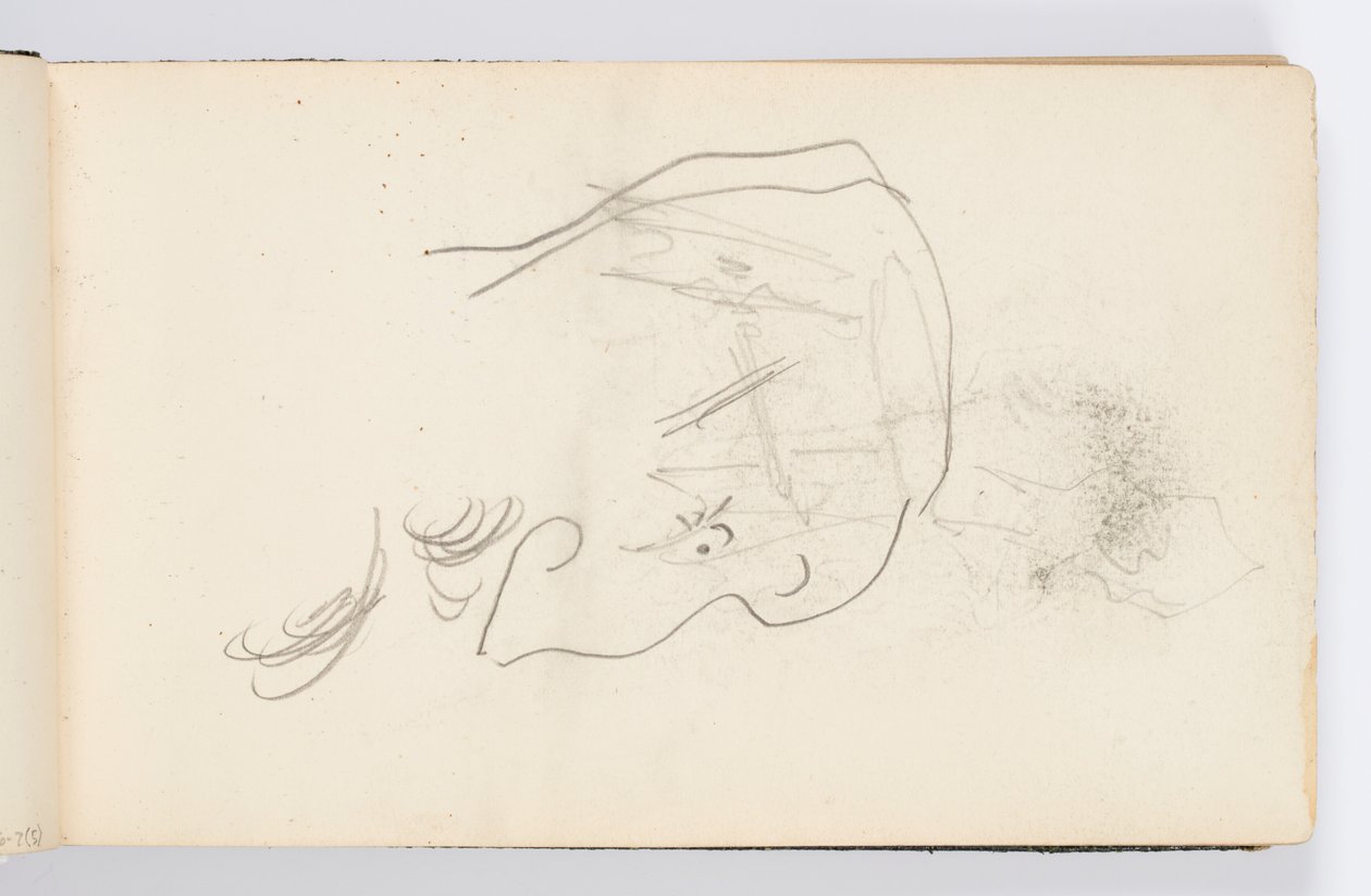 Página de cuaderno de bocetos: Caricaturas de Kenyon Cox