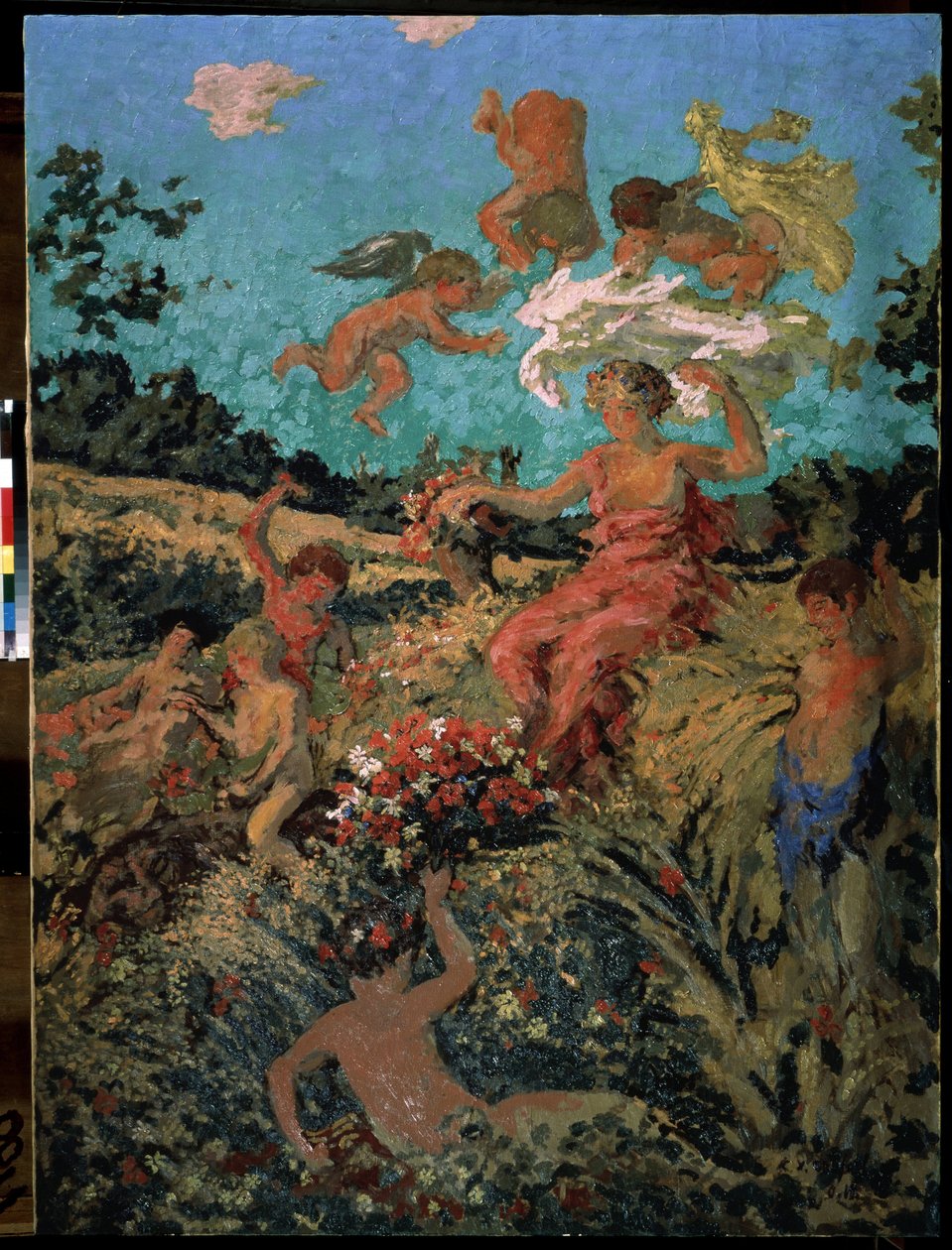 "Fete champetre, ete" (Fiesta campestre, verano) Pintura de Ker-Xavier (1867-1944) 1911-1913 Nabis Moscú, Museo Pushkin de Ker Xavier Roussel