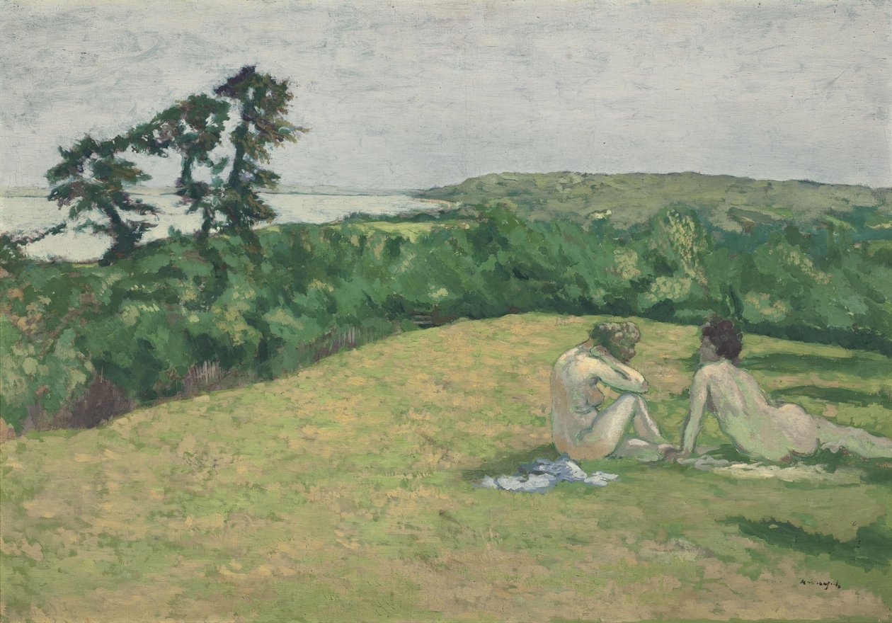 Frente al mar (Varengeville), antes de 1910 (óleo sobre lienzo) de Ker Xavier Roussel