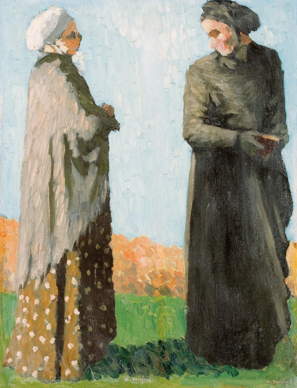 Campesinos con traje de domingo, 1890 de Ker Xavier Roussel