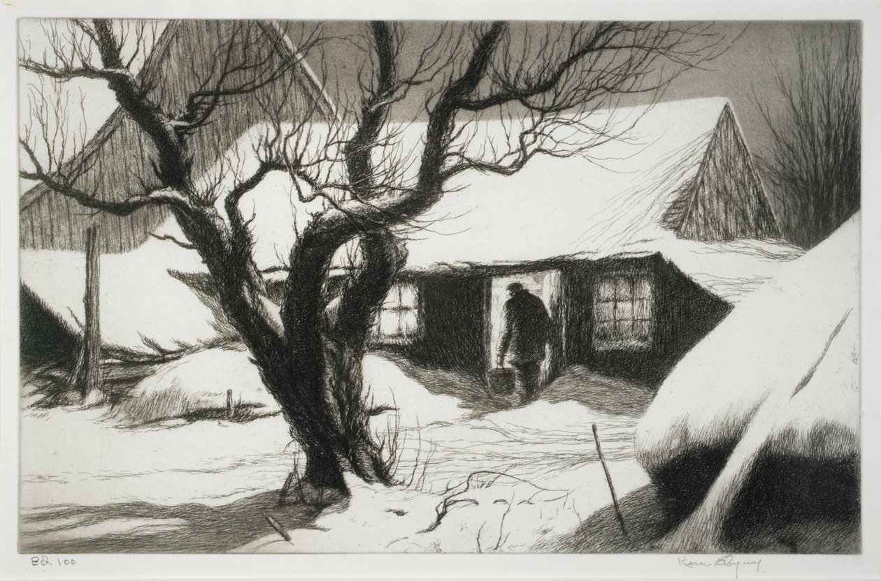 Cow Shed, Friendship, Maine de Kerr Eby