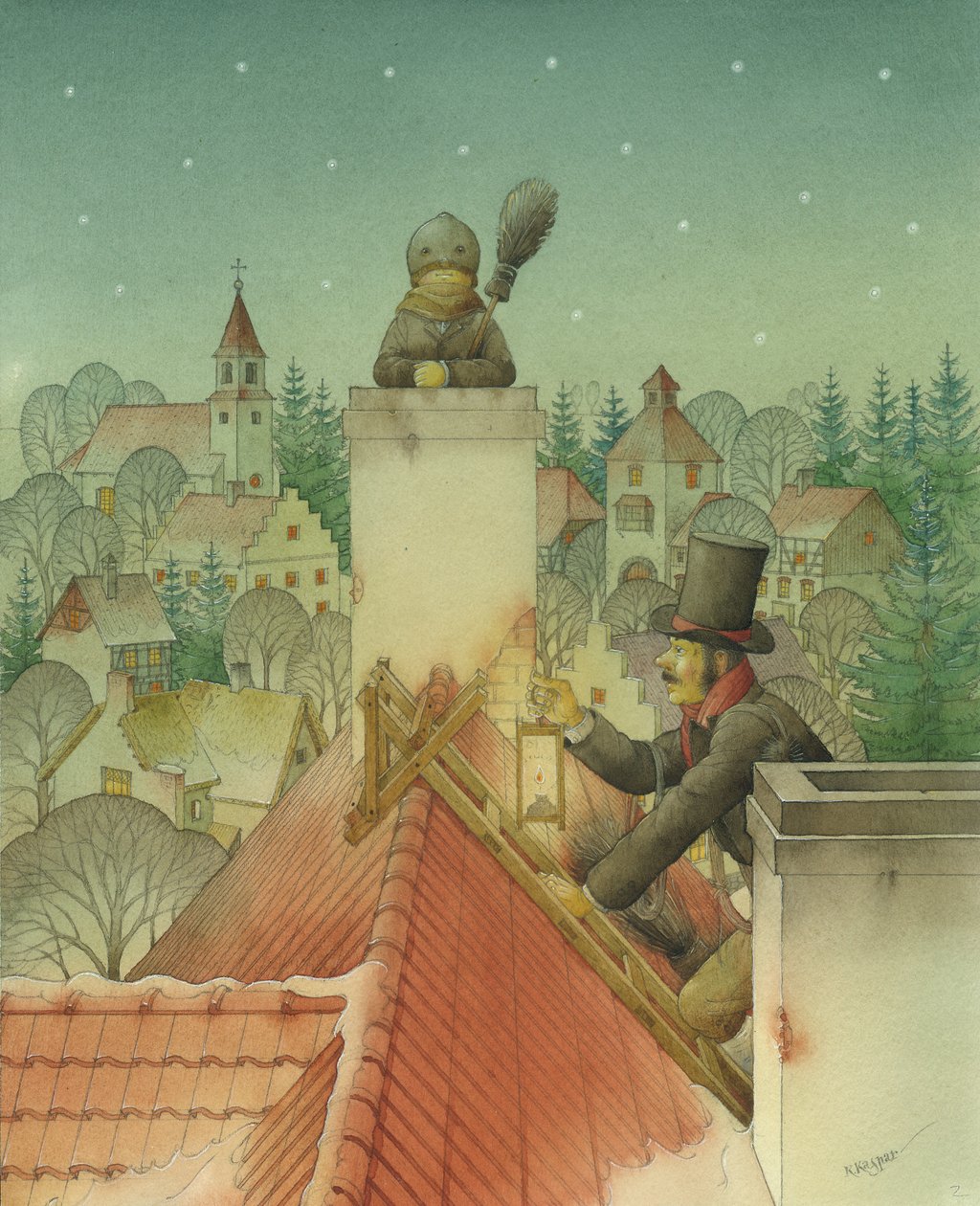 Chimney-sweep Christmas 02, 2001 de Kestutis Kasparavicius