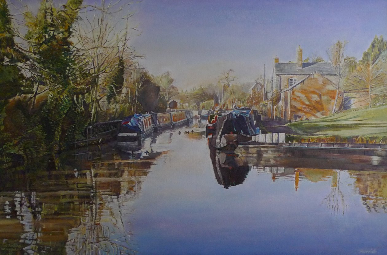 Brazo de Saltisford, Warwick, 2003 de Kevin Guild of Railway Artist Parrish