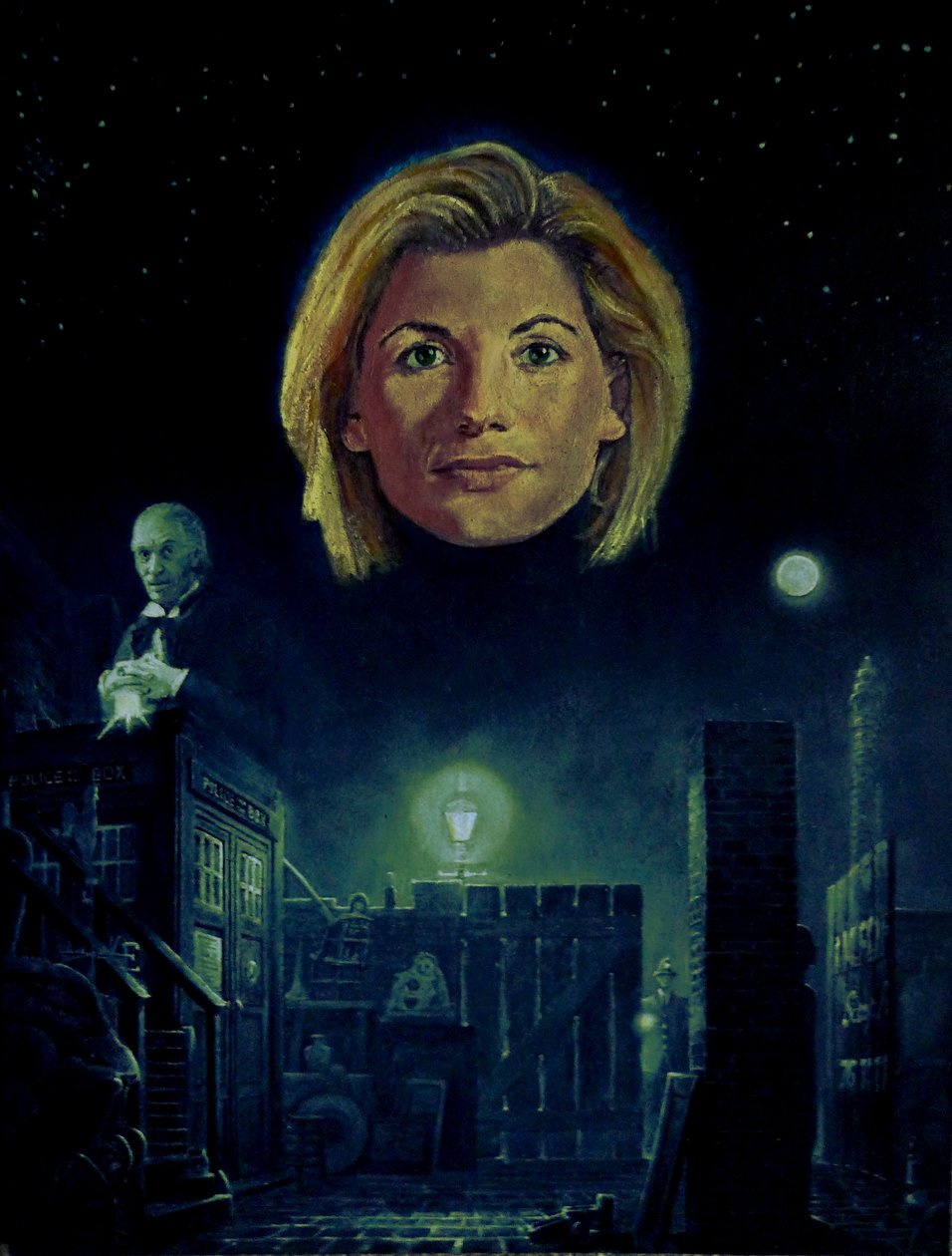 El Decimotercer Doctor (Doctor Who) (pintura) de Kevin Parrish