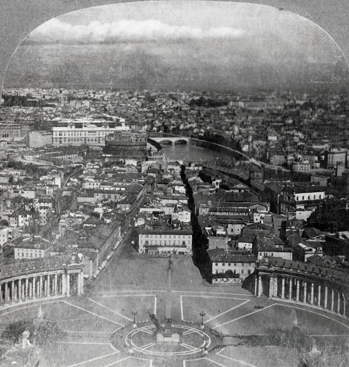 Roma, la Ciudad Eterna, desde el balcón de San Pedro, Italia, 1904 de Keystone View Company