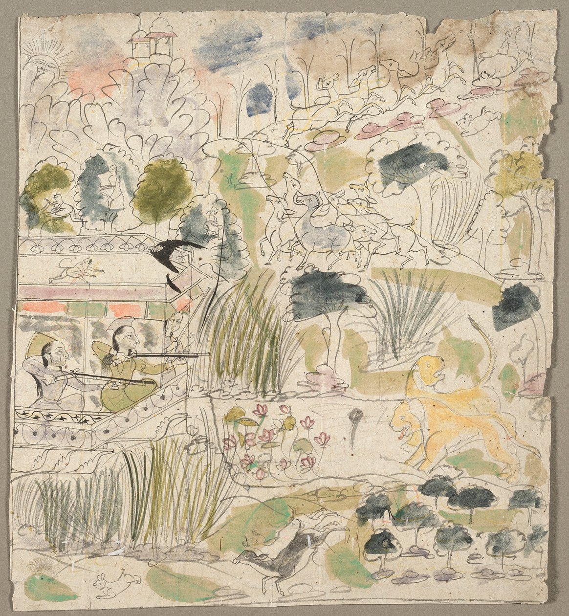 Ladies Shooting from a Pavilion de Kichizan Mincho