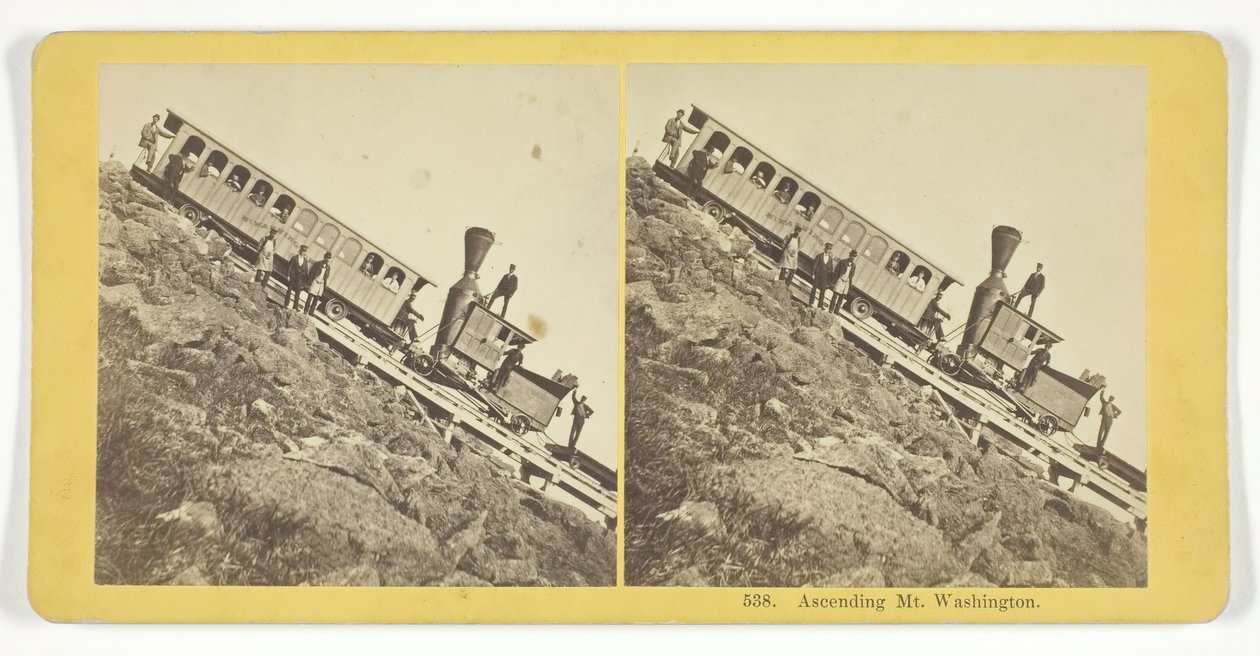 Ascendiendo el Monte Washington, 1855-75. Creadores: Hermanos Kilburn, BW Kilburn de Kilburn Brothers, BW Kilburn