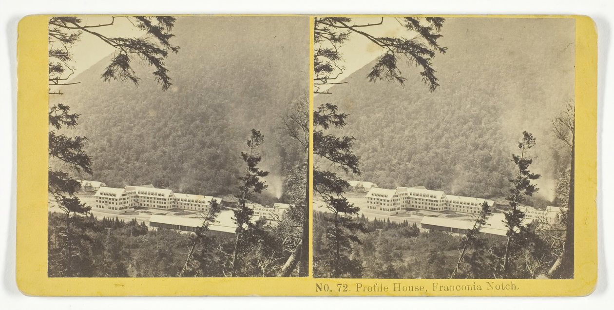 Profile House, Franconia Notch. Creadores: Kilburn Brothers, BW Kilburn de Kilburn Brothers, BW Kilburn