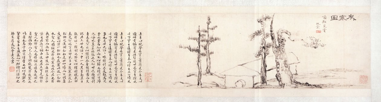 Pintura en la era del clima frío de Kim Jeong hui
