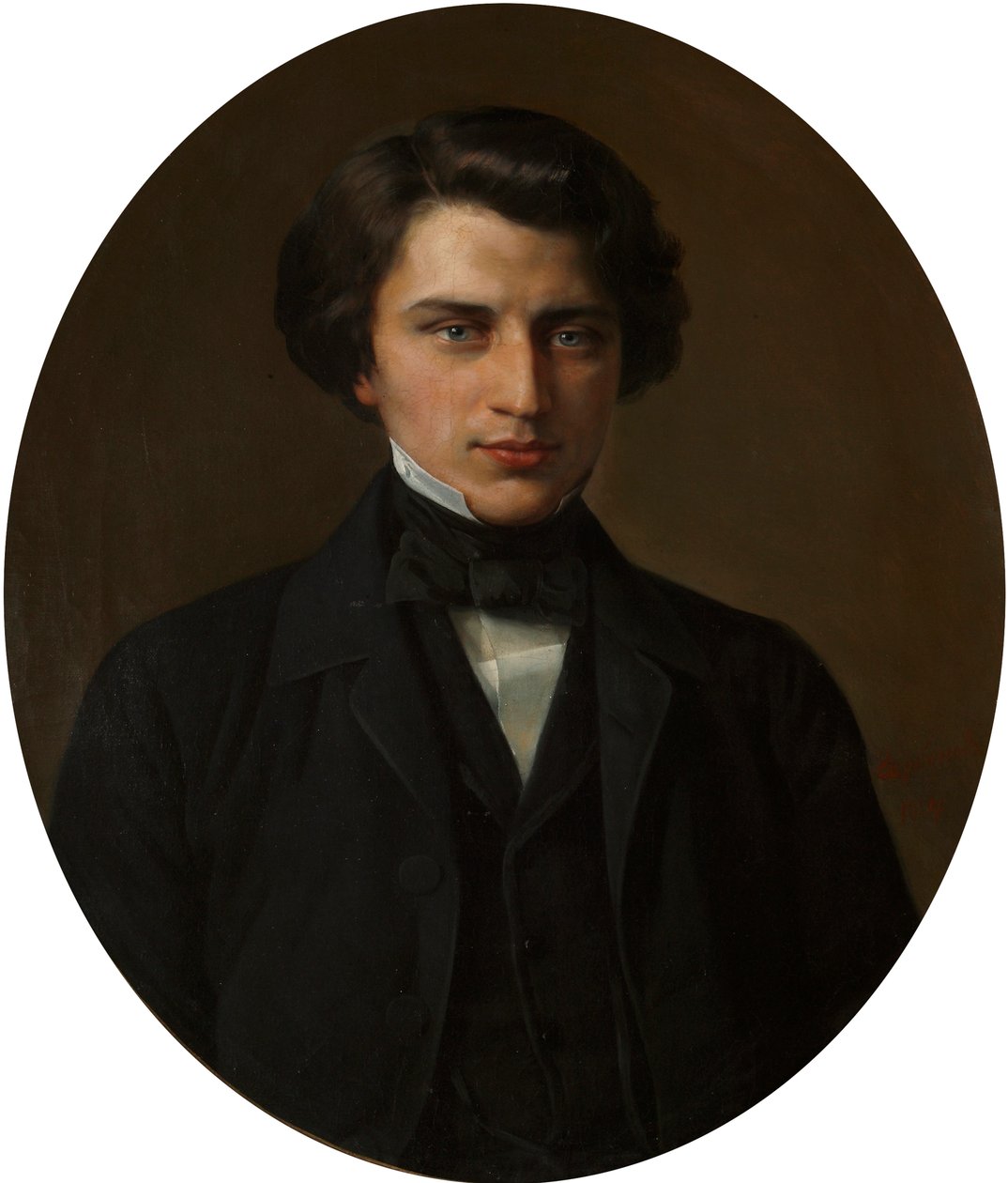 Retrato del poeta Vladimir Zhemchuzhnikov, 1830-1884 de Kirill Antonovich Gorbunov