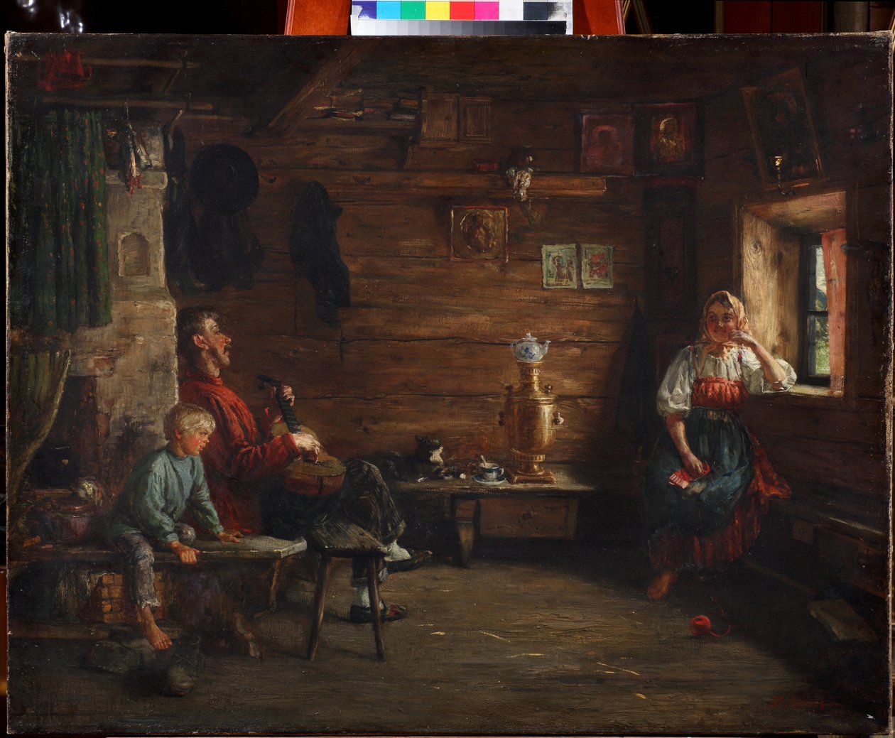 Idilio familiar de Kirill Vikentievich Lemoch