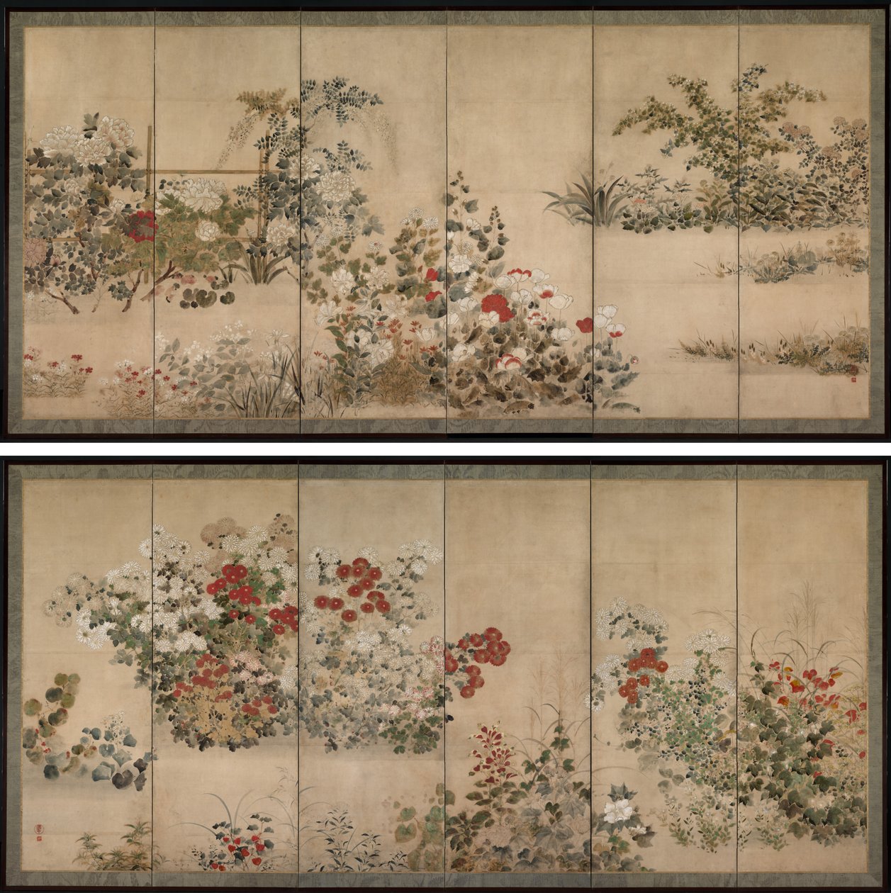 Flowers and Grasses de Kitagawa Sosetsu