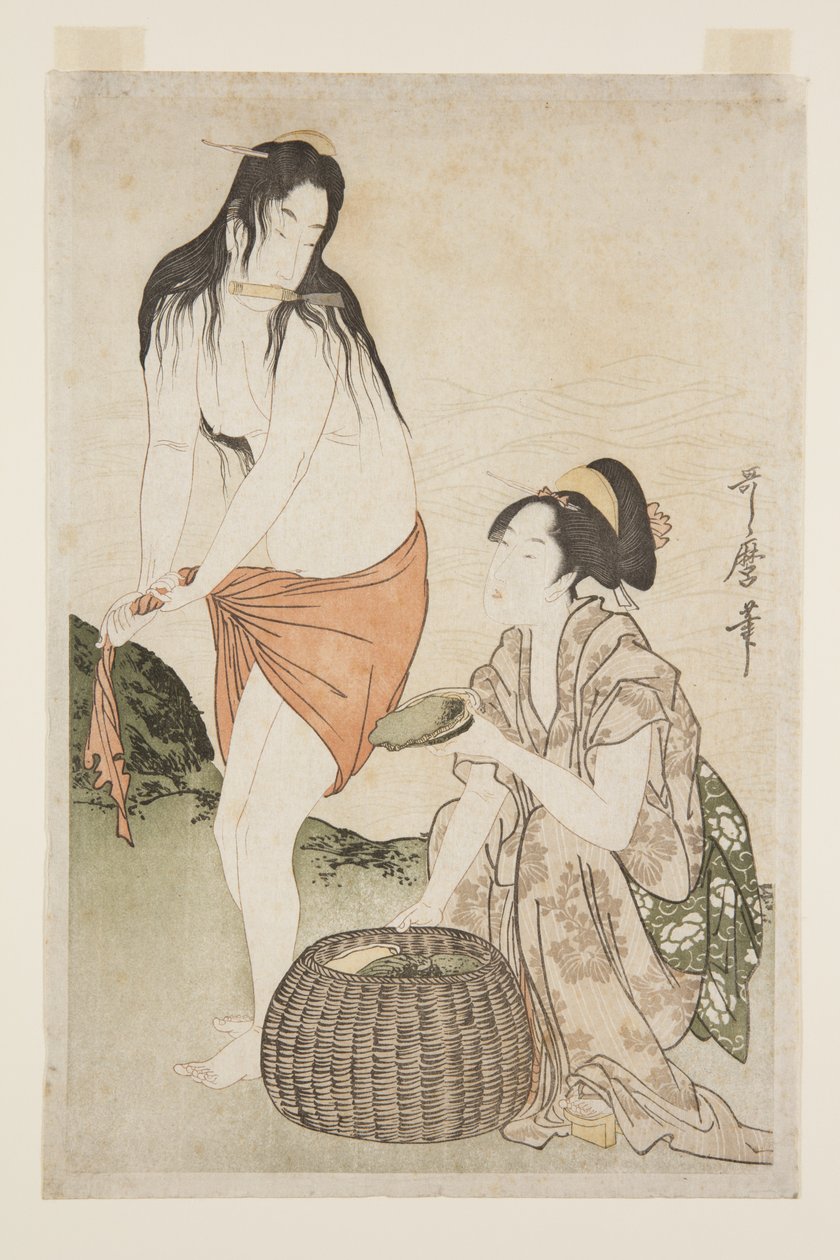 Buzos de abulón de Kitagawa Utamaro