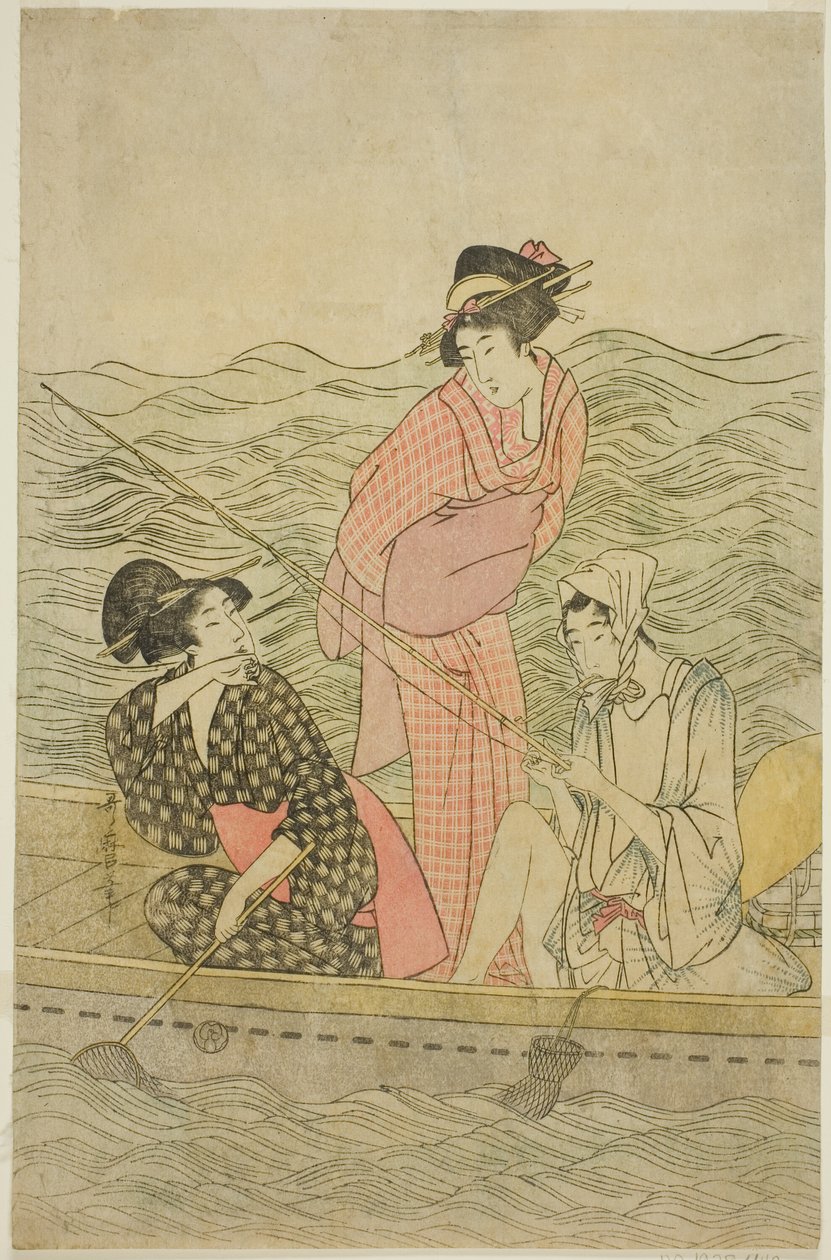 Excursión de pesca de Kitagawa Utamaro
