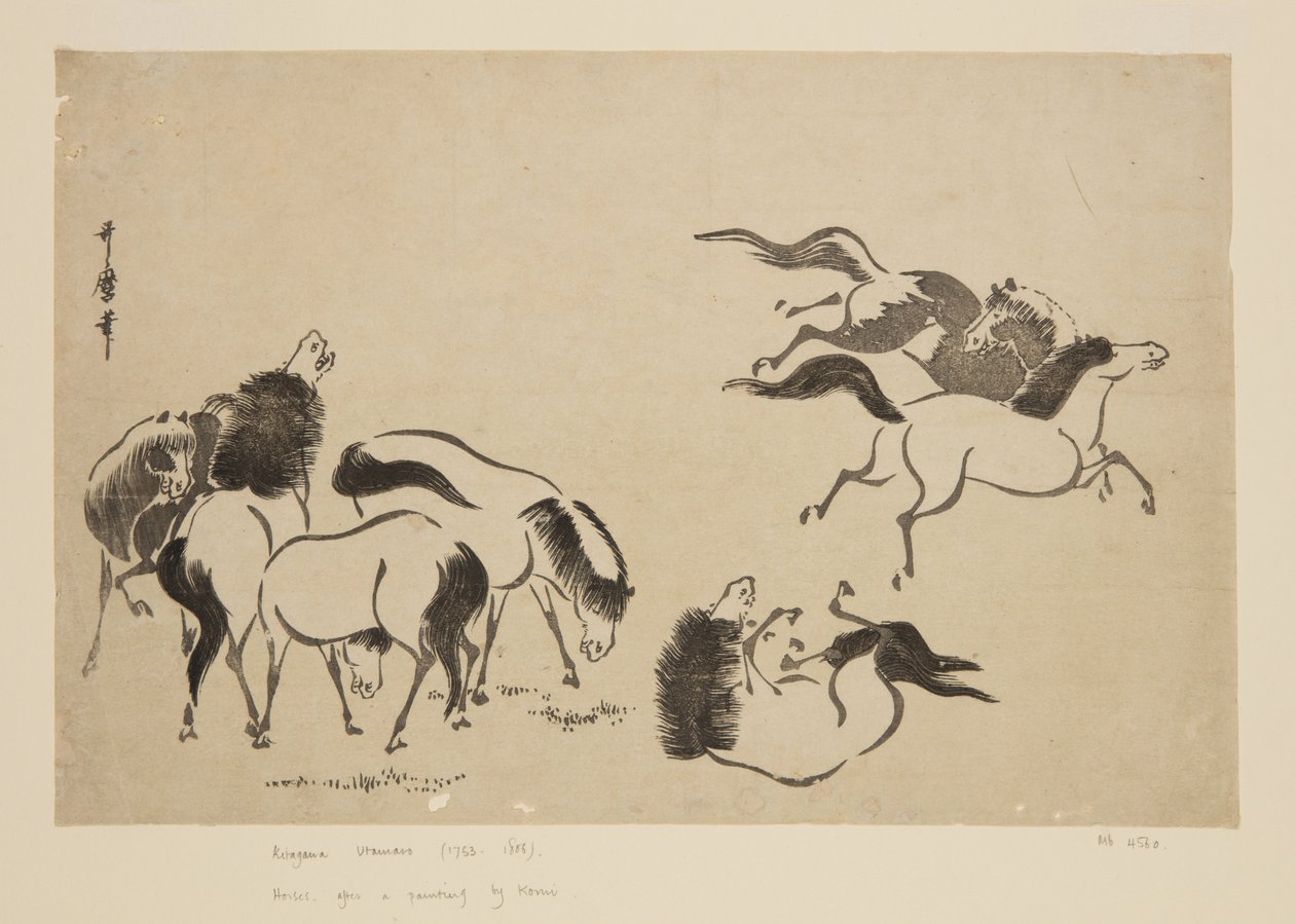 Caballos de Kitagawa Utamaro