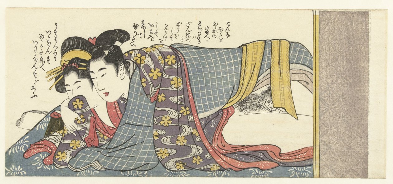 pareja amorosa de Kitagawa Utamaro
