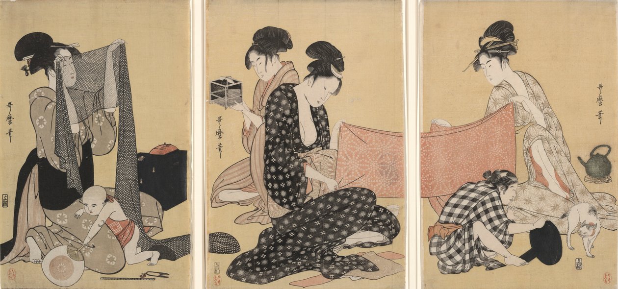 Costura de Kitagawa Utamaro
