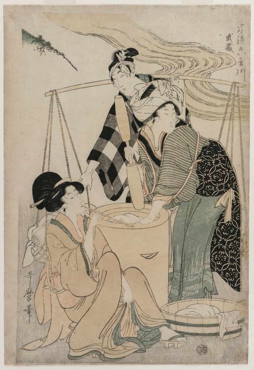 Provincia de Settsu de la serie Ríos de Seis Joyas a la Moda, c. 1804 de Kitagawa Utamaro