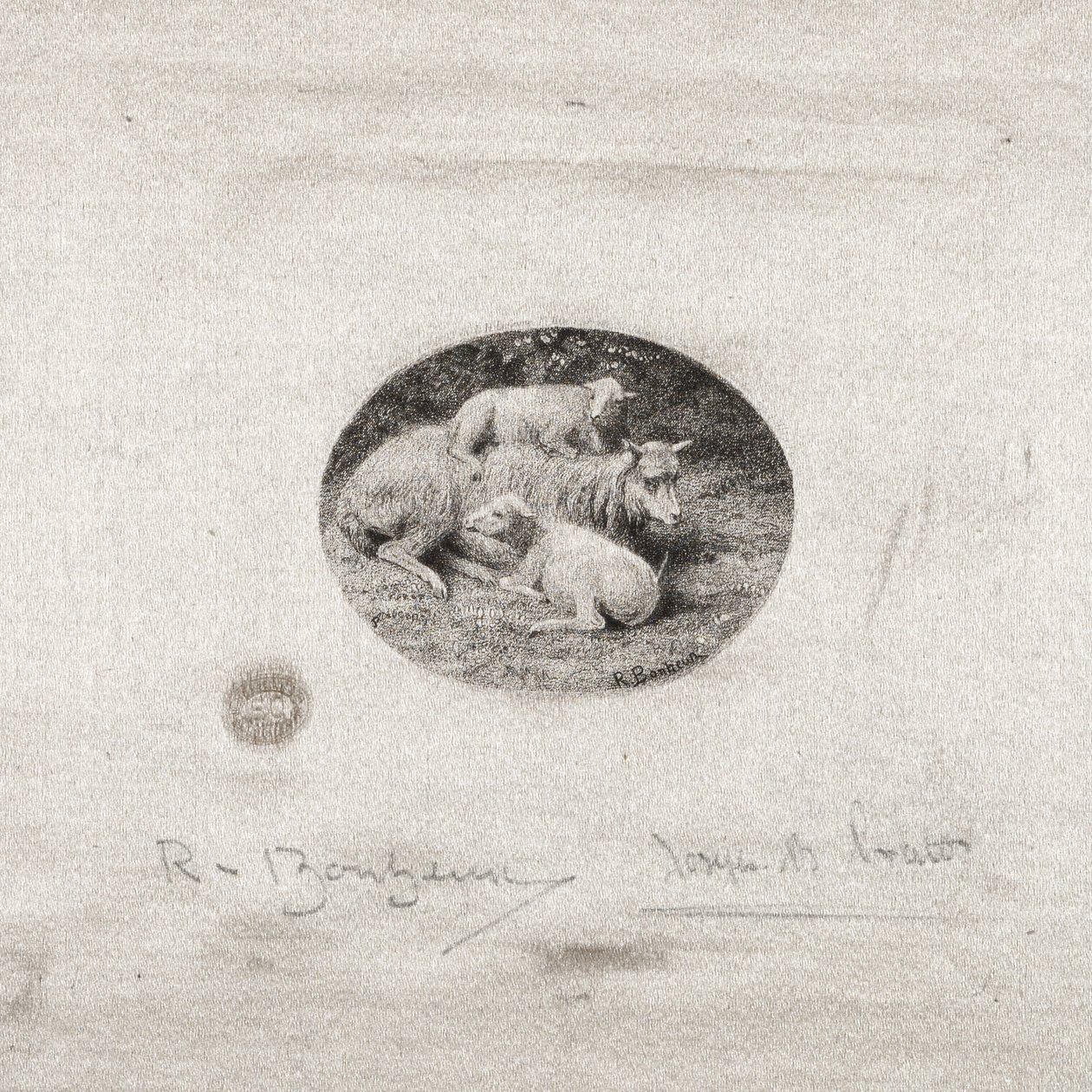 Ovejas y Corderos de Kitagawa Utamaro