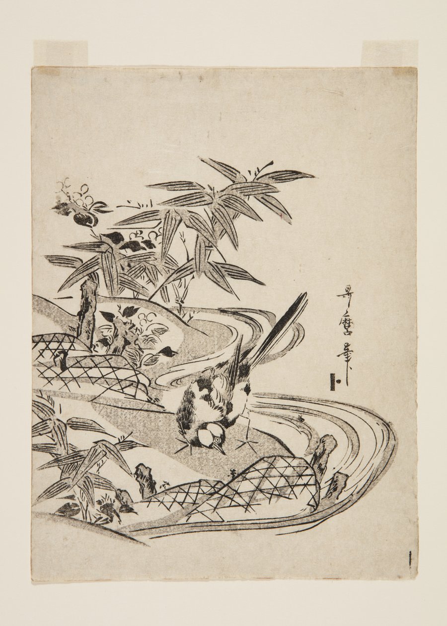 Gorrión de Kitagawa Utamaro