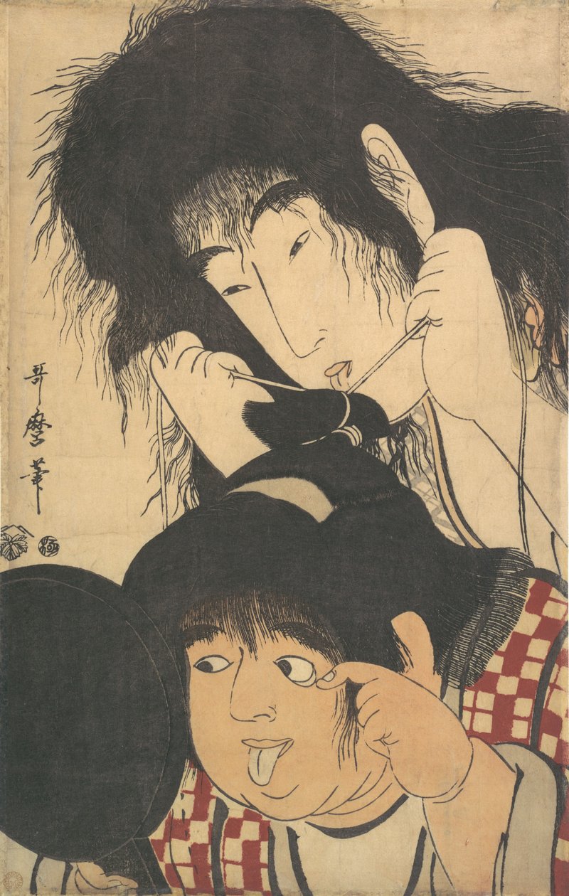 Yamauba y Kintaro de Kitagawa Utamaro
