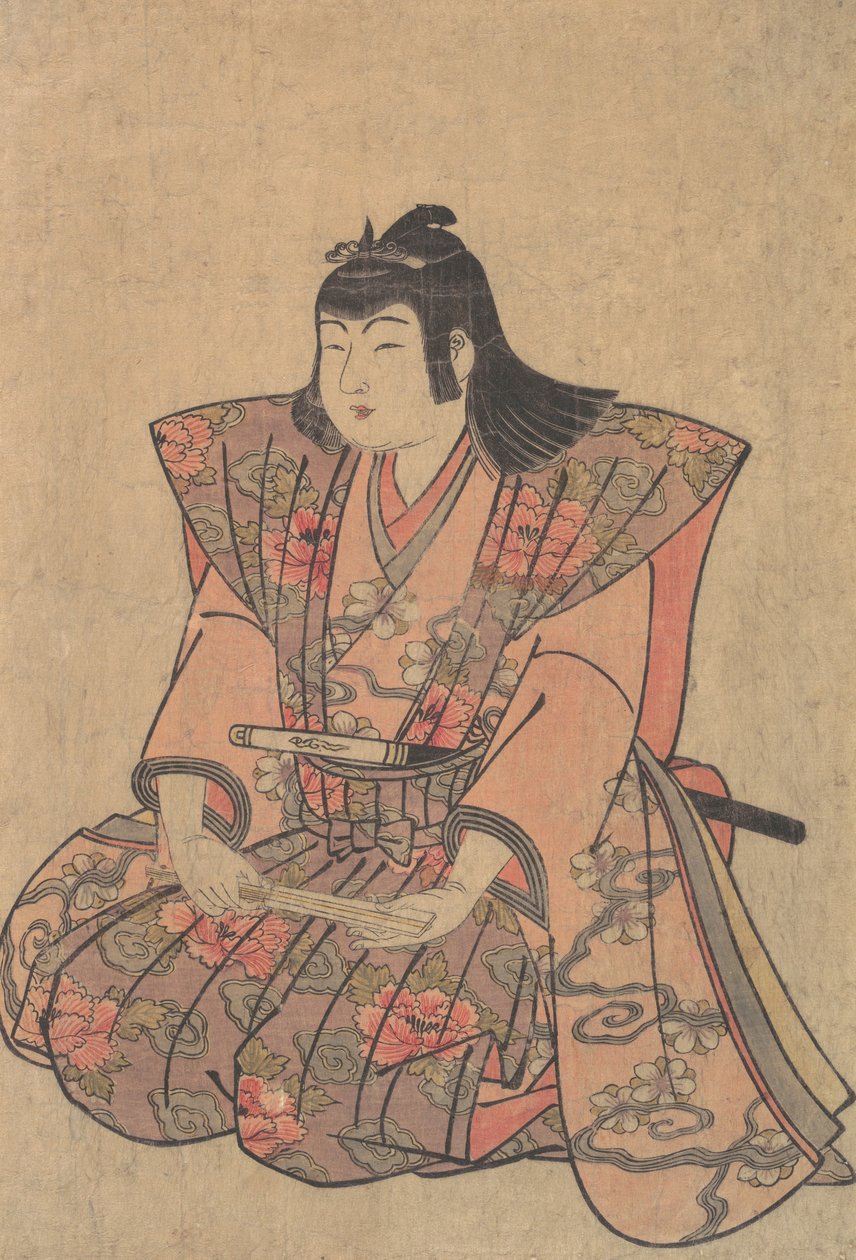 Un niño cantante, finales del siglo XVIII-principios del siglo XIX de Kitao Shigemasa