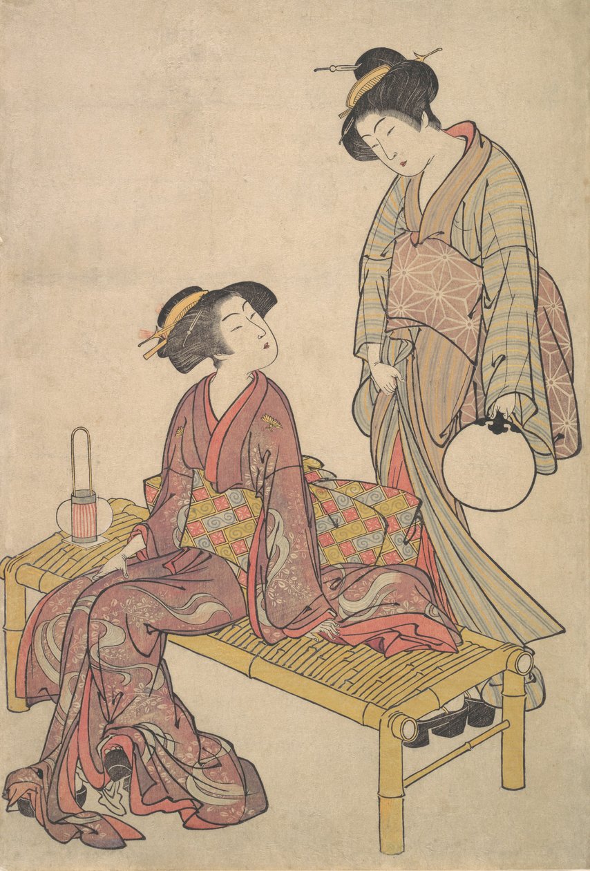 La linterna de mano, ca. 1790 de Kitao Shigemasa