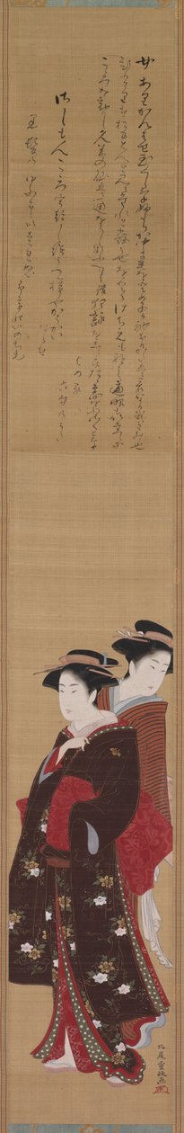 Two Beauties de Kitao Shigemasa