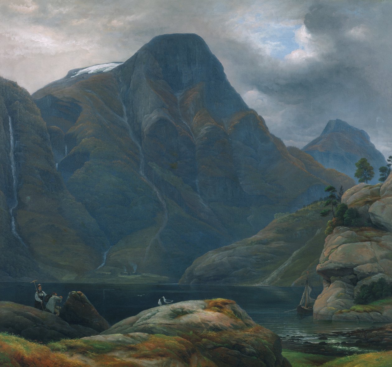 Llegada a Nærøyfjorden (fiordo) de Knud Andreassen Baade