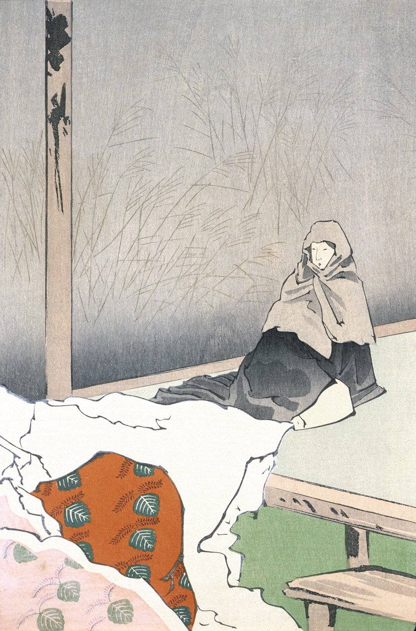 La bailarina Hotoke Gozen en Giōji de Kobayashi Kiyochika