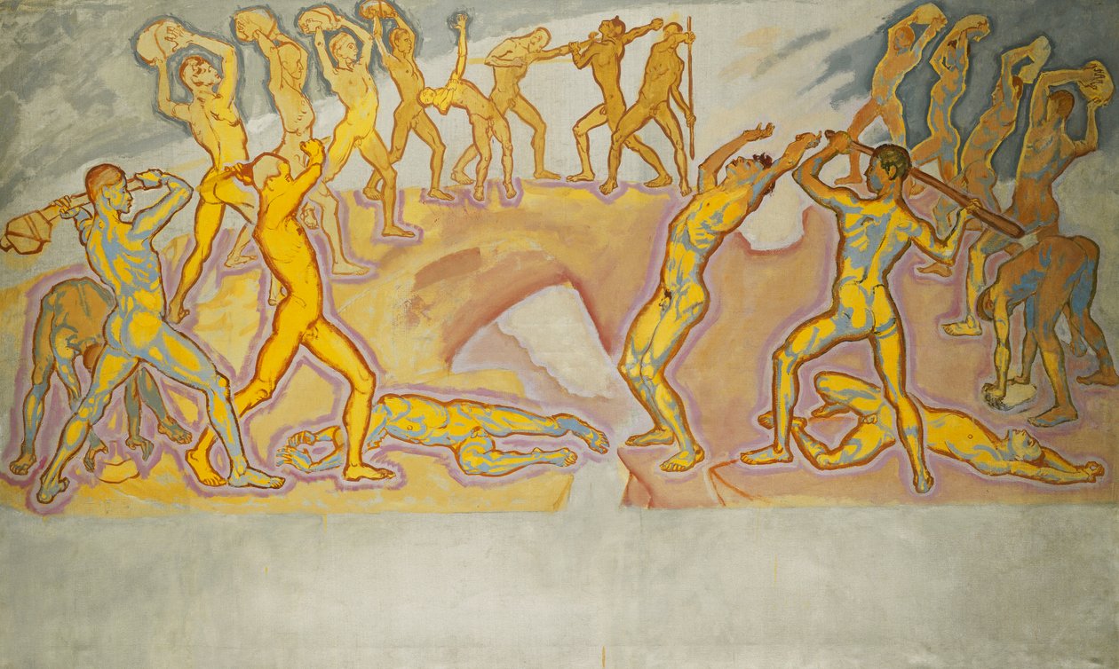 Choque de titanes, c. 1913-1915 de Koloman Moser