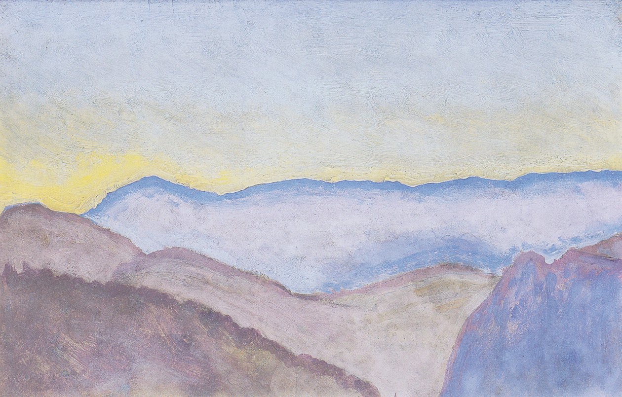 Paisaje de Semmering con vista a Rax de Koloman Moser