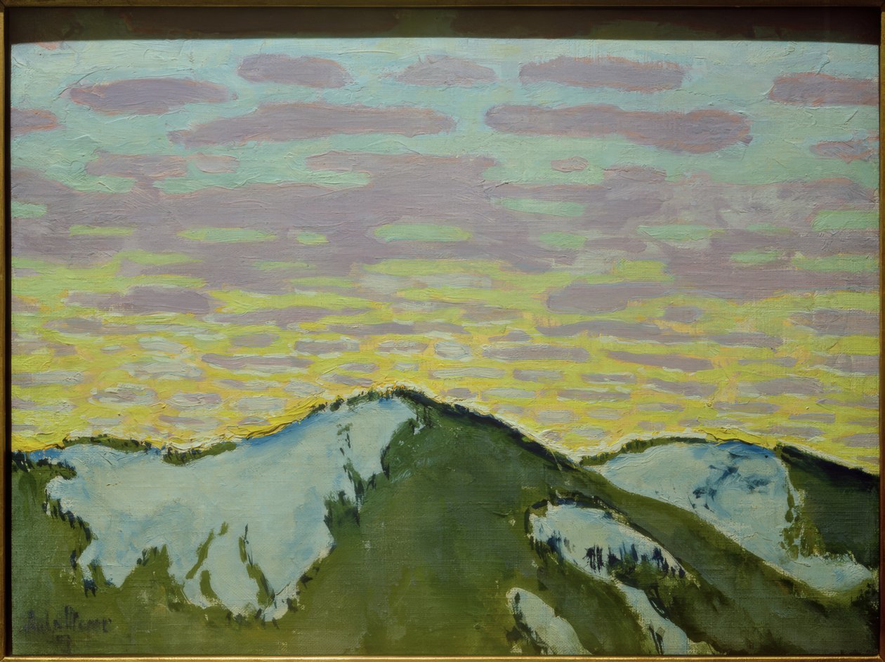 Cima de Montaña en la Nieve de Koloman Moser