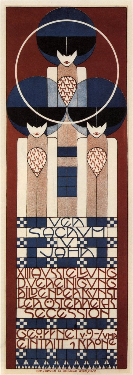 Cartel para la Exposición de la Secesión de Viena, 1902 de Koloman Moser