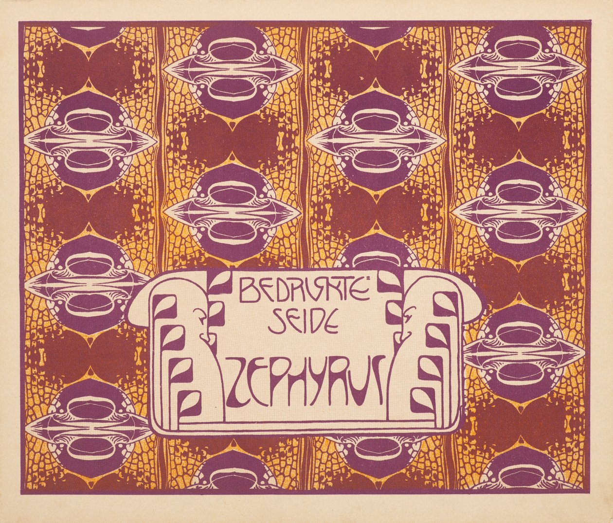 Zephyr de seda impresa, 1901 de Koloman Moser