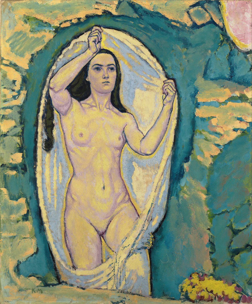 Venus en la Gruta - Moser, Koloman (1868-1918) - c. 1914 - Óleo sobre lienzo - 75,5x62,7 - Museo Leopold, Viena de Koloman Moser
