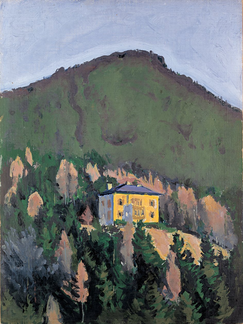 Villa Mautner Markhof am Semmering - Villa Mautner Markhof en el Semmering ... (óleo sobre lienzo) de Koloman Moser