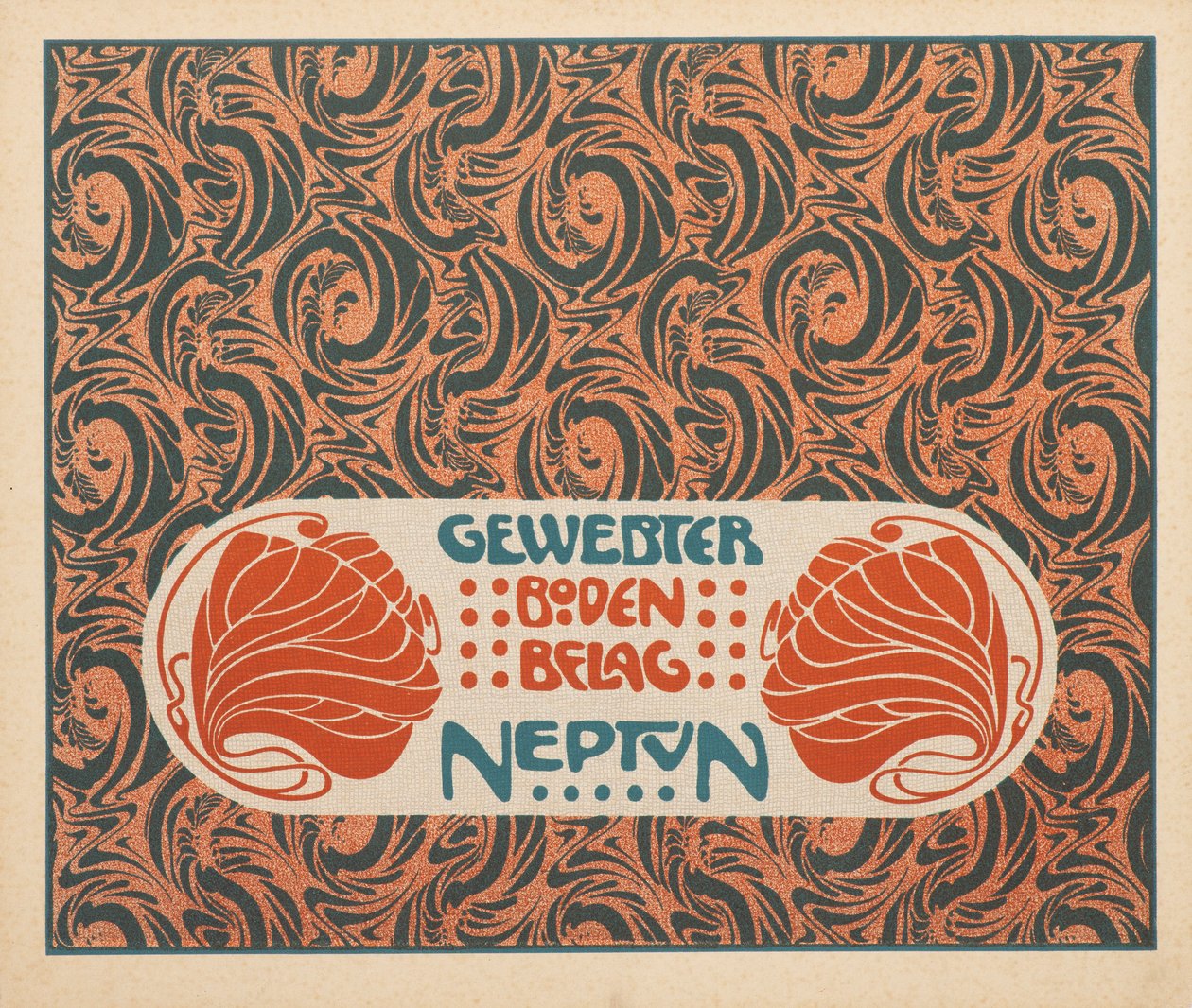 Piso tejido Neptuno, 1901 de Koloman Moser