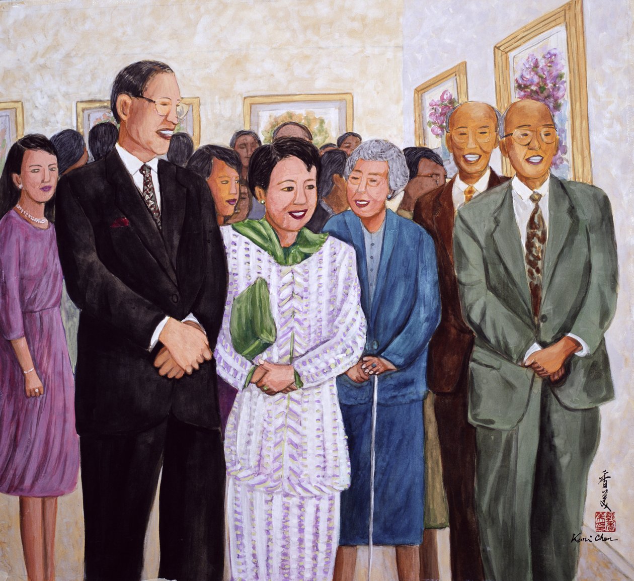 Exposición (Expresidente y Señora Lee) de Komi Chen